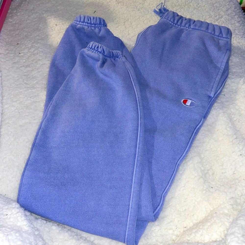 Denim blue champion sweat pants